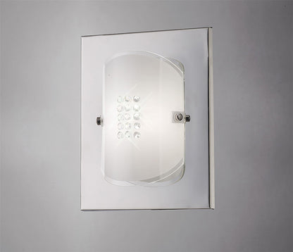Diyas Starlis Wall Light 1 Light G9 Polished Chrome/Glass/Crystal