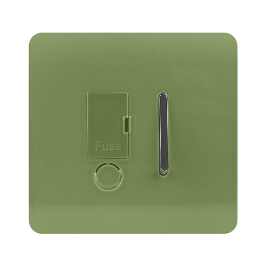 Trendi Artistic Modern Glossy Tactile Fused Spur Switch Moss Green