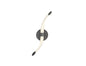 Mantra Armonia Wall Light Wave, Dimmable, 12W LED, 3000K, 900lm, Titanium/Frosted Acrylic, 3yrs Warranty