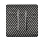 Trendi Switch 2 Gang Retractive Home Automation Switch in Carbon Fibre