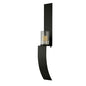 Diyas Home (DH) Lirio Wall Light Mounted Candle Holder 107cm Black/Clear Glass