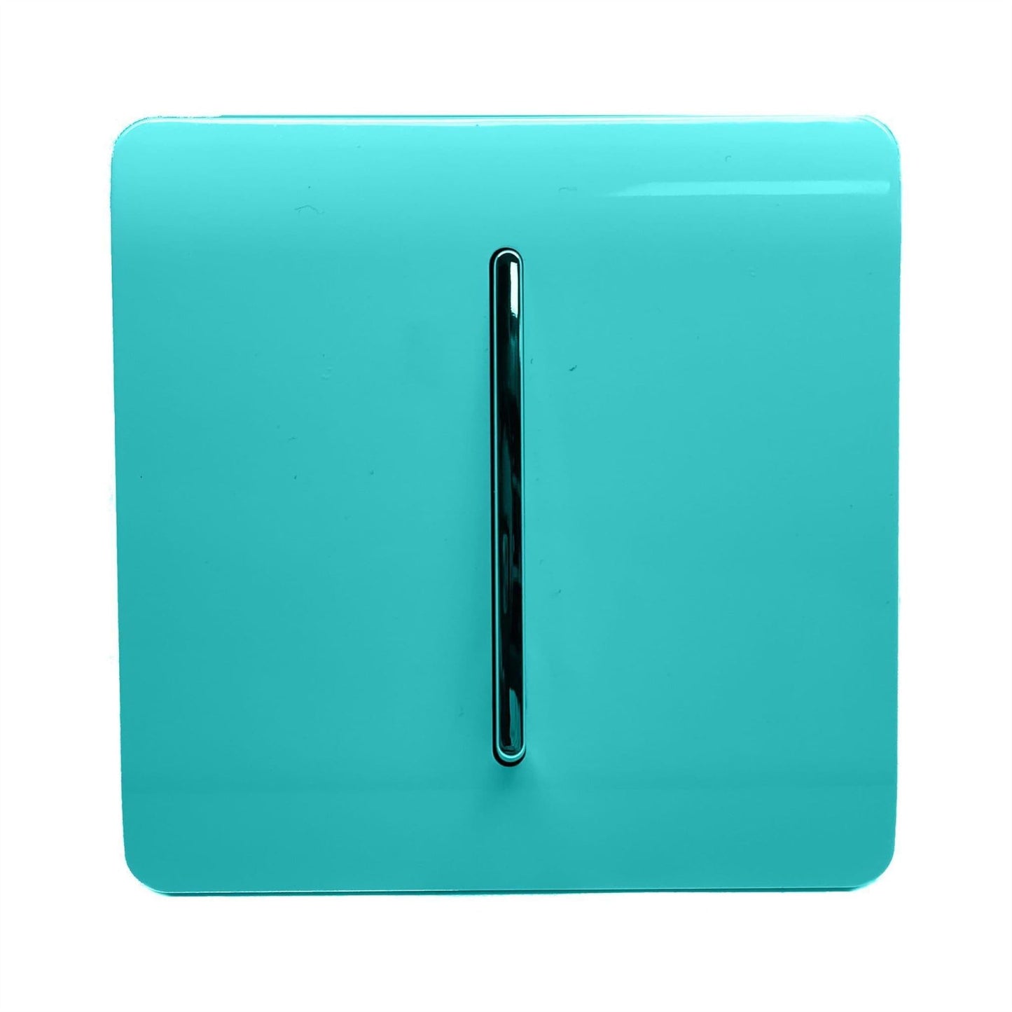 Trendi 1 Gang 3 Way Intermediate Artistic Modern Glossy 10 Amp Rocker Tactile Bright Teal