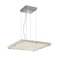 Diyas Amelia Square  44W 3900lm LED 4000K Stainless Steel/Crystal, 3yrs Warranty Ceiling Pendant Light Fitting