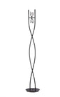 Mantra Eclipse Floor Lamp 2 Light G9, Black Chrome