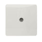 Trendi Artistic Modern Glossy Tactile TV Socket White ART-TVSWH