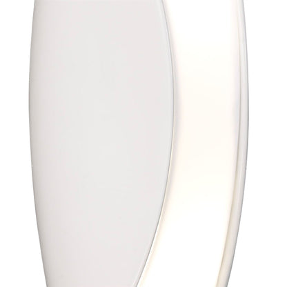 Mantra Pasion Wall Light 2 Light E27, Gloss White/White Acrylic/Polished Chrome, CFL Lamps INCLUDED