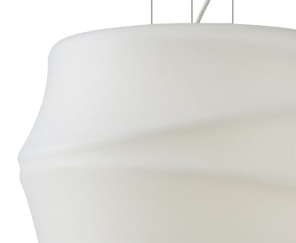 Mantra Bambu 57cm Pendant 1 Light E27 Outdoor IP44, Opal White