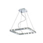 Diyas Galaxy  Square Small 24W LED 6000K Polished Chrome/Crystal Ceiling Pendant Light Fitting
