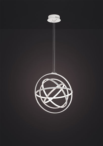 Mantra M5741 Orbital Pendant Round 60cm, 4 Ring, 90W LED 3000K, 3250lm, RF Remote Control White, 3yrs Warranty