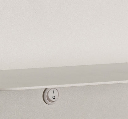 Mantra Fusion Lanzarote Wall Light Shelf with USB Sockets, 18W LED, 3000K, 1400lm, Matt White, 3yrs Warranty