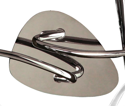 Mantra Mara Wall Light Switched 2 Light E14, Polished Chrome with Ivory White Shade