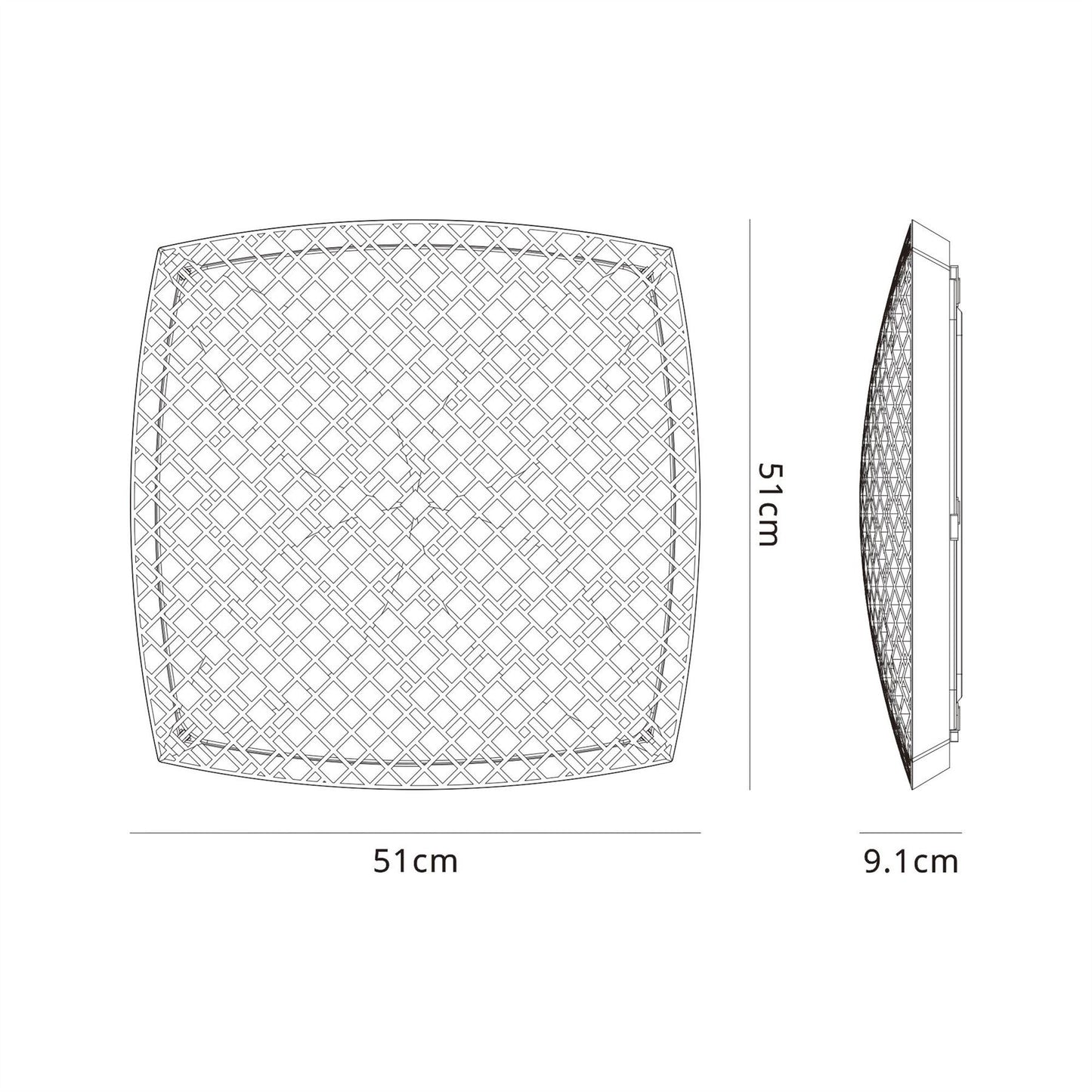 Mantra Urban Ceiling Light, 80W LED, 2700-5000K Remote Control Tuneable, 5200lm, White, 3yrs Warranty