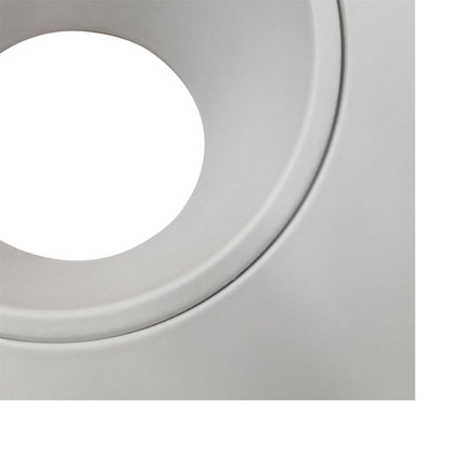 Mantra Fusion Brandon Recessed Downlight Square, 1 x GU10 (Max 12W), Matt White, Cut Out: 98mm, Lampholder Included