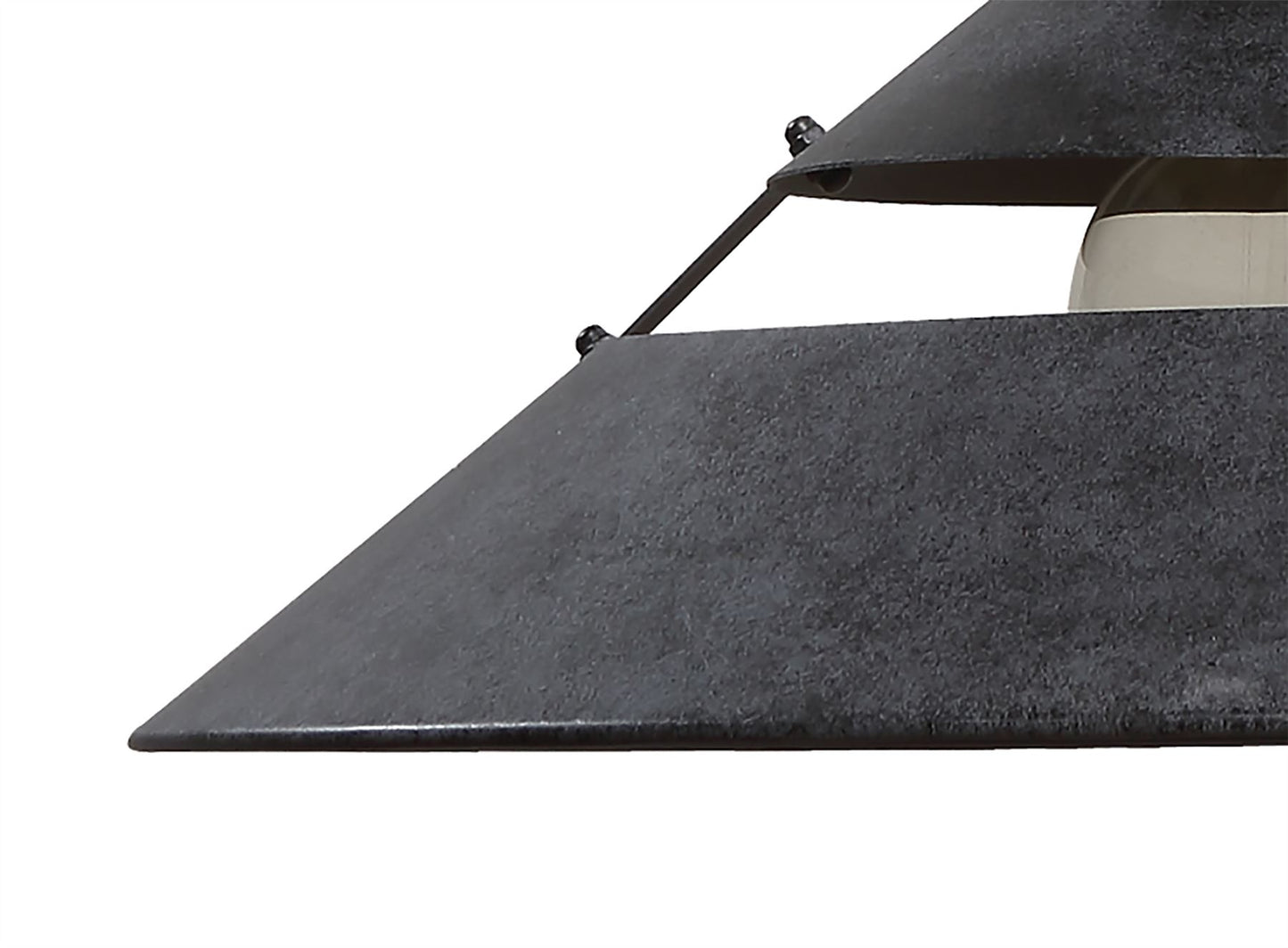 Mantra M5440 Industrial Ceiling 1 Light 40W E27 Large, Oxide Metal, Black Belt