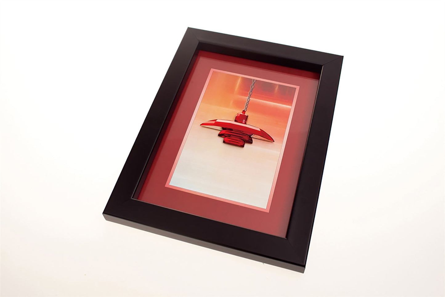 Diyas Home Crystal Wall Art (DH) Décor Red , Black Frame, Red Crystal Ceiling Pendant Light Fitting