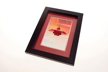 Diyas Home Crystal Wall Art (DH) Décor Red , Black Frame, Red Crystal Ceiling Pendant Light Fitting