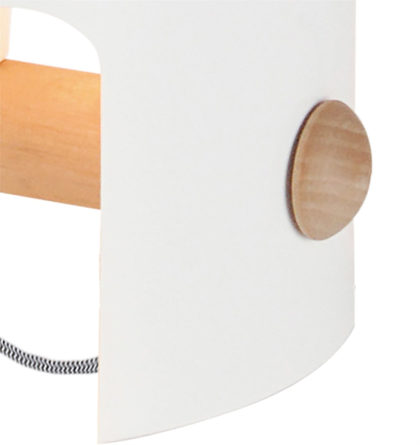 Mantra M5593 Cube Table Lamp Tall 1x40W, White Metal/Wood