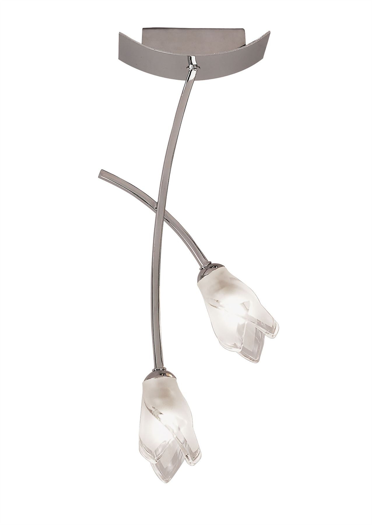 Mantra Pietra Ceiling 2 Light G9, Polished Chrome