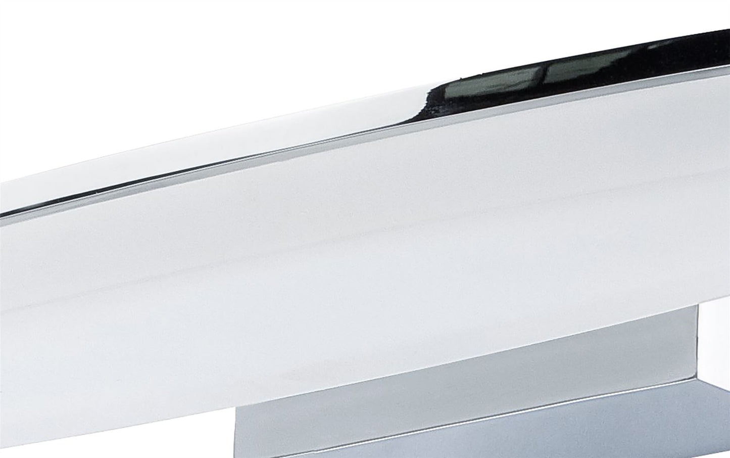 Mantra Fusion Ola Wall Light 6W LED Oval 3000K IP44, 450lm, Polished Chrome/Frosted Acrylic, 3yrs Warranty
