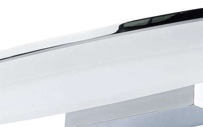 Mantra Fusion Ola Wall Light 6W LED Oval 3000K IP44, 450lm, Polished Chrome/Frosted Acrylic, 3yrs Warranty