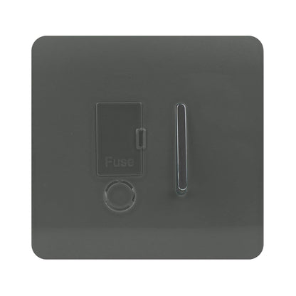 Trendi Artistic Modern Glossy Tactile Fused Spur Switch Charcoal