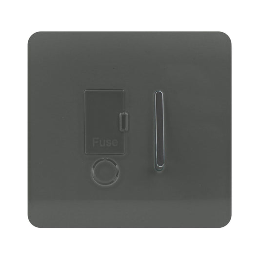 Trendi Artistic Modern Glossy Tactile Fused Spur Switch Charcoal
