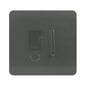 Trendi Artistic Modern Glossy Tactile Fused Spur Switch Charcoal