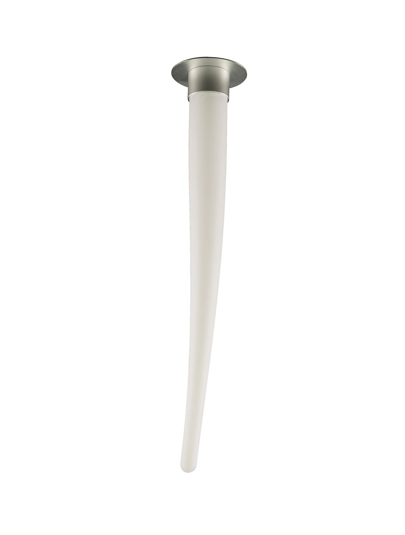 Mantra Estalacta 12cm Ceiling Lamp 1 Light GU10 Indoor, Silver/Opal White