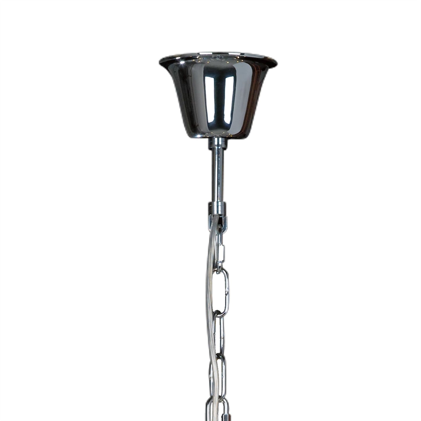 Diyas Santo 78cm  8 Light E14 Polished Chrome/Crystal Ceiling Pendant Light Fitting