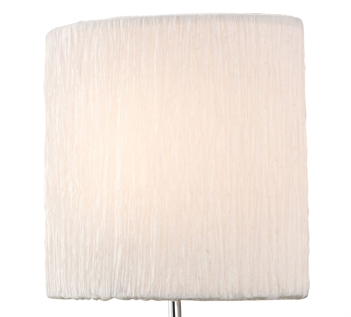Mantra M1134/S Eve Wall Light Switched 1 Light E27, Polished Chrome with White Oval Shade - M1134/S