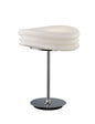 Mantra M3626 Mediterraneo Table Lamp 2 Light E27 Medium, Polished Chrome/Frosted White Glass