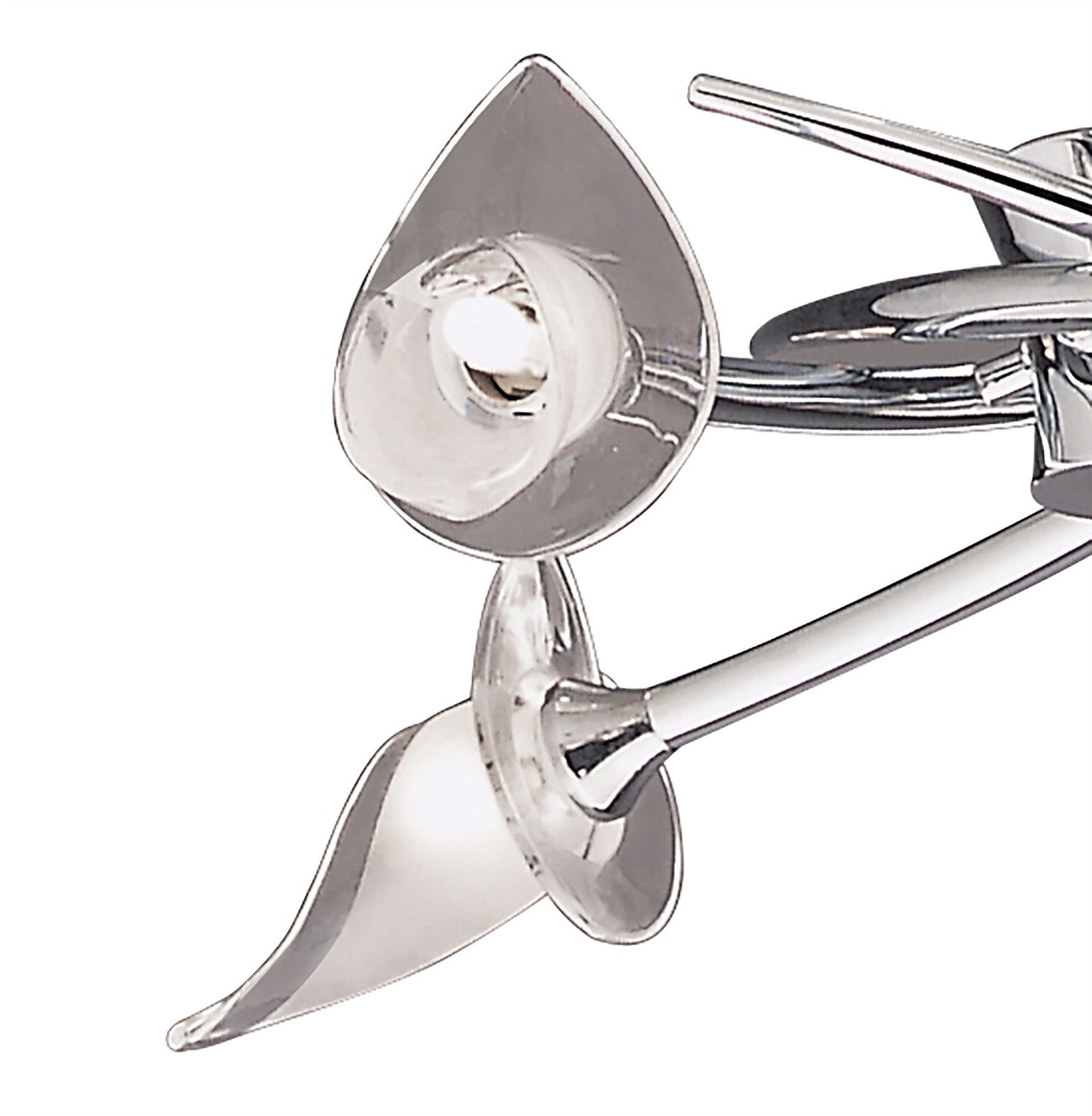 Mantra M0302 Flavia Telescopic Pendant Semi Flush Convertible Round 4 Light G9, Polished Chrome