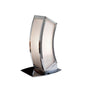 Mantra M0395 Duna E27 Table Lamp 1 Light E27, Polished Chrome/White Acrylic