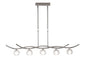 Mantra Dali Telescopic Pendant Line 5 Light G9, Polished Chrome