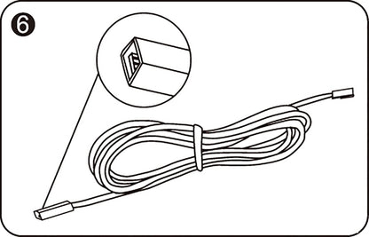 Techtouch Axis Driver Connecting Cable Multi-Colour 2.5m