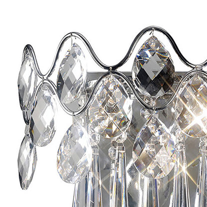 Diyas Kenzie Wall Light Switched 2 Light G9 Polished Chrome/Crystal - IL31060/G9