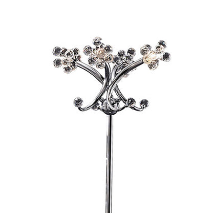 Diyas Octavia Floor Lamp 4 Light G4 Polished Chrome/Crystal, NOT LED/CFL Compatible