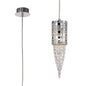 Diyas Camden 10cm Single  1 Light G9 Polished Chrome/Mosaic Glass/Crystal Ceiling Pendant Light Fitting