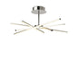 Mantra Star LED Star Semi Flush, 42W LED, 3000K, 3700lm, Silver/Frosted Acrylic/Polishde Chrome, 3yrs Warranty Ceiling
