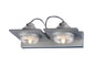 Mantra (0040 006) Ull Wall Light 2 Light G9 Silver Grey