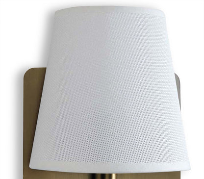 Mantra M5230 Bahia Wall Light with Large Back Plate 1 Light E27 + Reading Light 3W LED with White Shade Bronze 4000K, 200lm,, 3yrs Warranty
