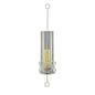 Diyas Home (DH) Oriana Wall Light Mounted Candle Holder 102Cm White/Clear Glass