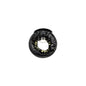 Diyas Salvio 12cm Ceramic  Round Sculpture 1 x 3W LED 4200K Chrome/Black, Cut Out: 60mm, 3yrs Warranty  Ceiling Light Fitting