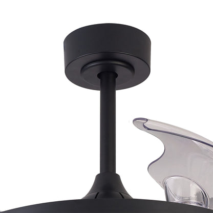 Rafaga 50W LED Dimmable White/RGB Ceiling Light With Built-In 30W DC Reversible Fan, Remote Control 3000-6500K, 3200lm, Black, 5yrs Warranty