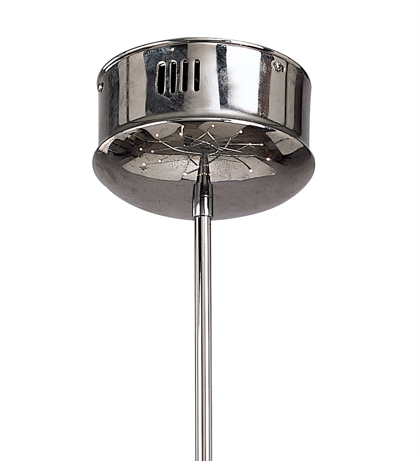 Mantra Aire 66cm Telescopic Pendant 20 Light G4 Curved Arms, Polished Chrome, NOT LED/CFL Compatible