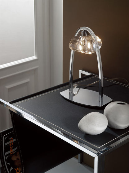 Mantra M0425 Alfa Large Table Lamp 1 Light G9, Polished Chrome