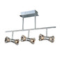Diyas Elisa 60cm Semi Flush Bar 6 Light G4 Polished Chrome, NOT LED/CFL Compatible