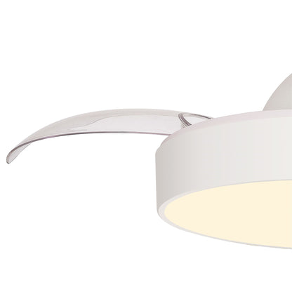 Alaska 43cm 45W LED Dimmable Ceiling Light With Built-In 25W DC Fan, 2700-5000K Remote & APP Control, 2500lm, White, 5yrs Warranty