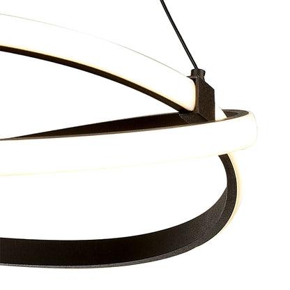 Mantra M5390 Infinity Pendant 42W LED 2800K, 3400lm, Brown Oxide/White Acrylic, 3yrs Warranty