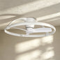 Nepal Mini 75cm 55W LED Dimmable Ceiling Light With Built-In 30W DC Reversible Fan, White, c/w Remote & APP Control, 5200lm